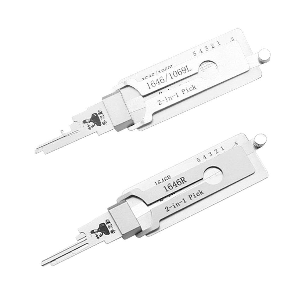 Lishi 1646 2 in 1 Pick & Decoder for National CompX Mailbox Locks C9200 / C8700 / 1646 / 1069L