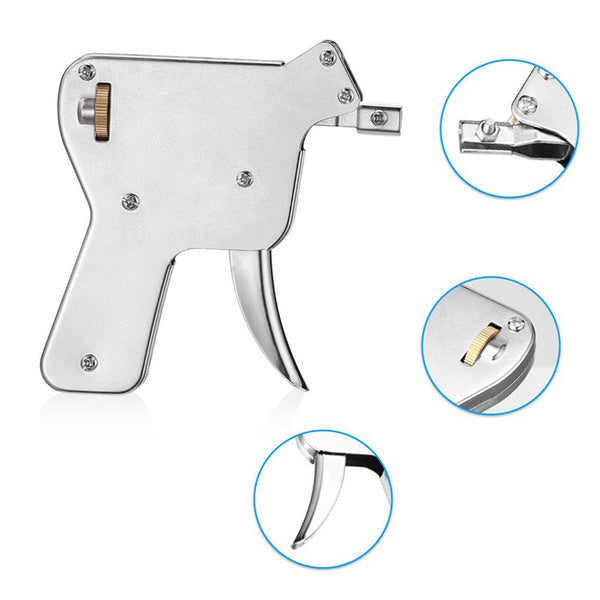 Stainless Steel Lock Pick Gun With 5 Needles and Tension Tools