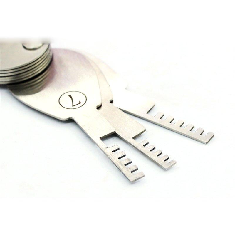 9 Piece HUK Comb Lock Pick Set