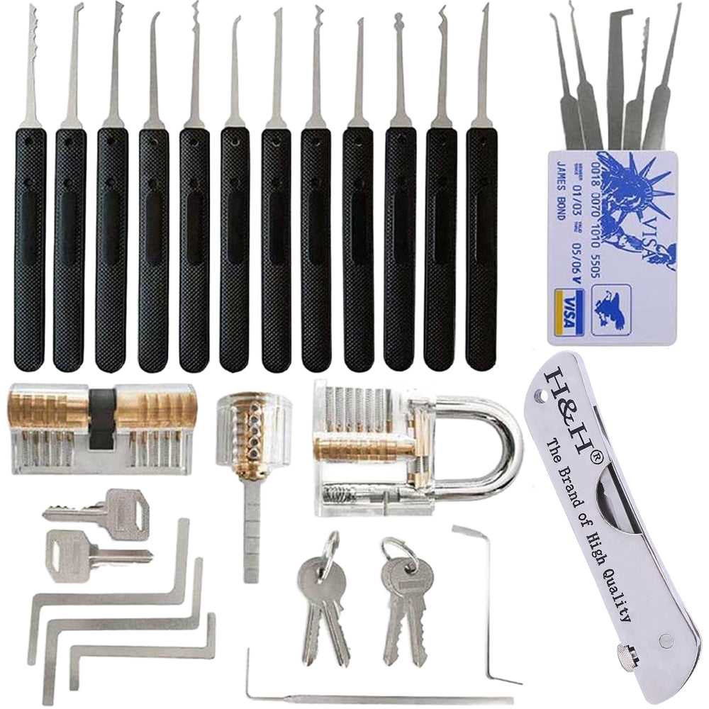 Locksmith Jackknife Folding Lock Picking Kit
