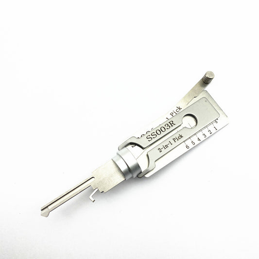 Lishi Style SS003R 2-in-1 ISEO / S-Groove Lock Pick & Decoder