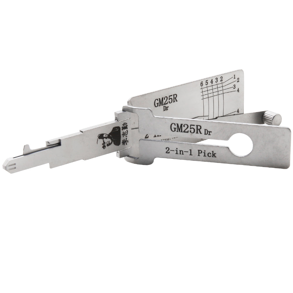 Lishi GM25R 2 in 1 Decoder and Pick for Kenworth, Briggs & Stratton Trucks