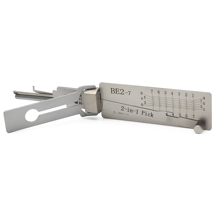 Original Lishi BE2-7 Lock Pick 2 in 1 Pick & Decoder for 7 Pin SFIC Cylinders