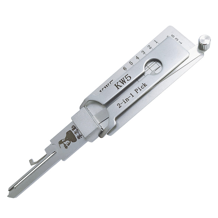 Original Lishi KW5 Lock Pick 2-in-1 Pick for 6-Pin Kwikset Keyway