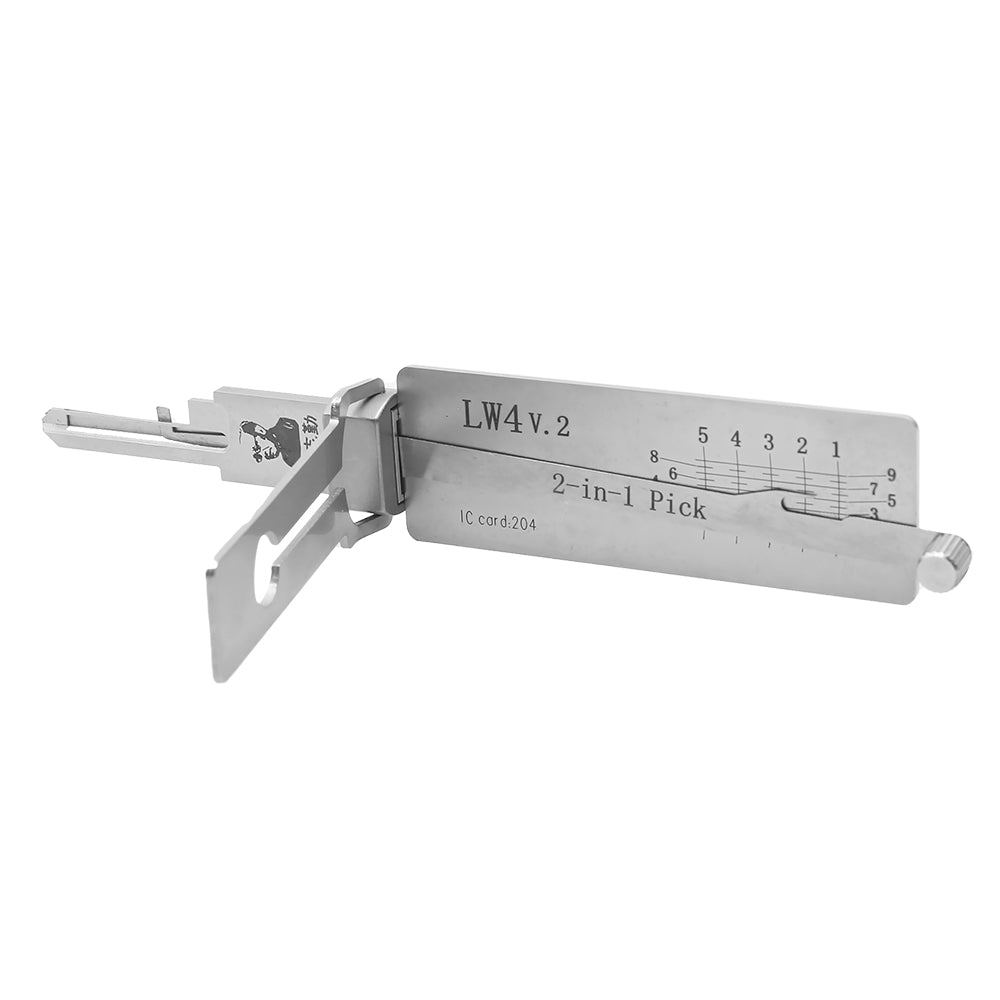 Original Lishi LW4 Lock Pick 2-in-1 Pick & Decoder for Australian Lock