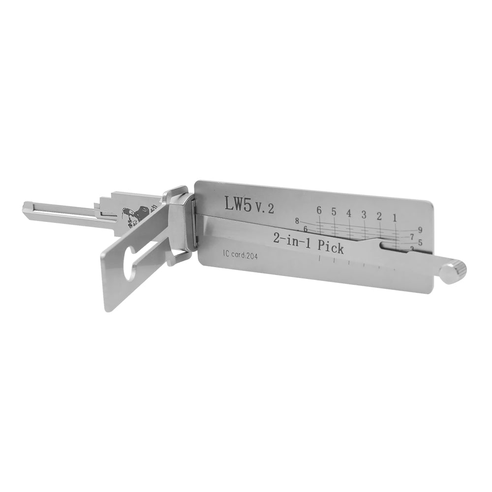 Original Lishi LW5 Lock Pick 2-in-1 Pick & Decoder for Australian Lock