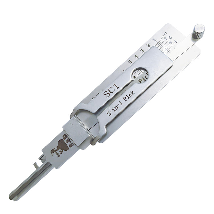 Original Lishi SC1 Lock Pick 2 in 1 Pick for 5-Pin Schlage Keyway