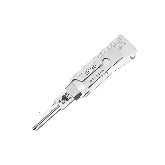Original Lishi SC20 2-in-1 Lock Pick Tool for Schlage L Keyway