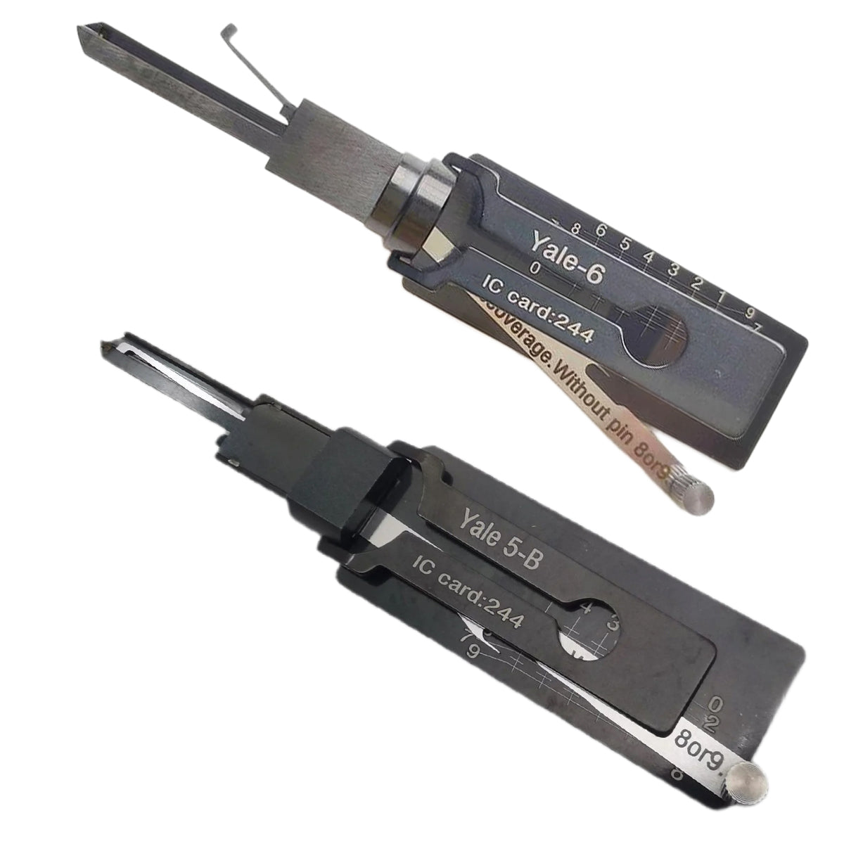 Lishi Style Yale-5B Lock Pick 2-in-1 Pick & Decoder for YALE 5-Pin Euro Lock Cylinder
