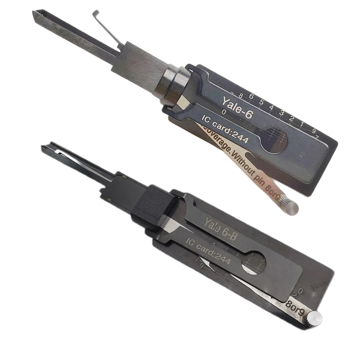 Lishi Style Yale-5B Lock Pick 2-in-1 Pick & Decoder for YALE 5-Pin Euro Lock Cylinder
