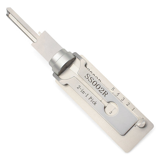 Lishi Style SS002R 2-in-1 S-Groove Lock Pick & Decoder Tool