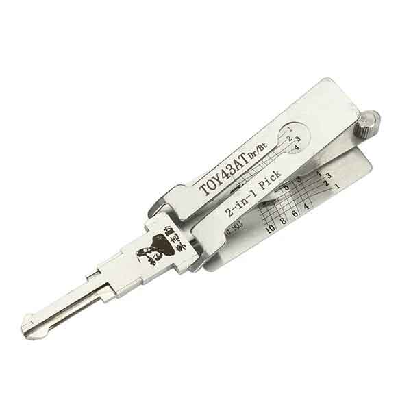 Original Authentic Lishi TOY43AT Toyota /  2-in-1 Pick Decoder / DR & BT