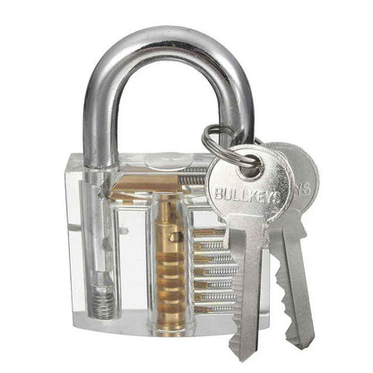 20 Piece Lock Pick Set Tools and 1 Clear Lock