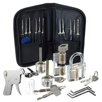 Locksmith Practice Lock and Lockpick Tool Kit