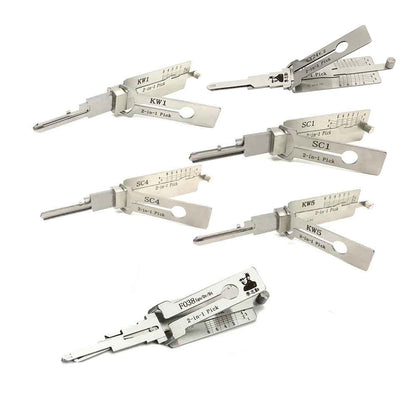 Original Lishi SC1 SC4 KW1 KW5 Lock Picks Tools Set