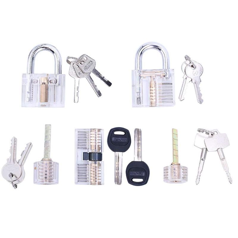 5 Piece Clear Locks Practice Locks for Lockpicking – Handmadeprom.com