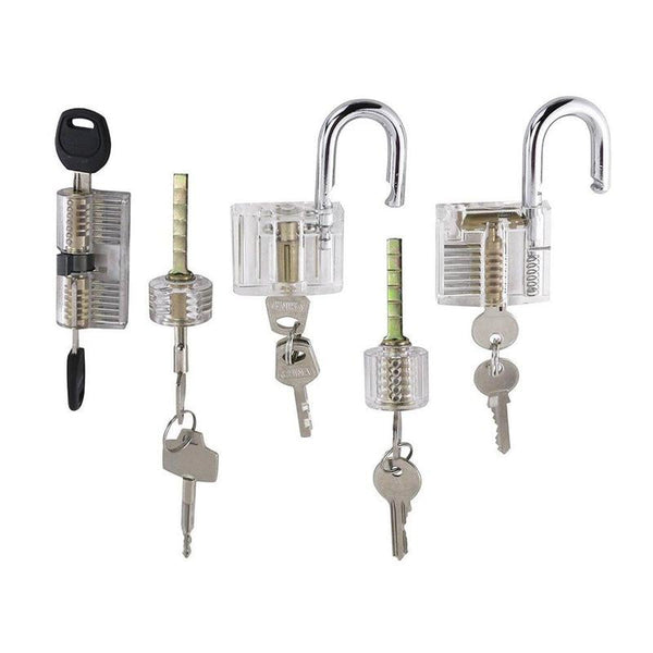5 Piece Clear Locks Practice Locks for Lockpicking – Handmadeprom.com