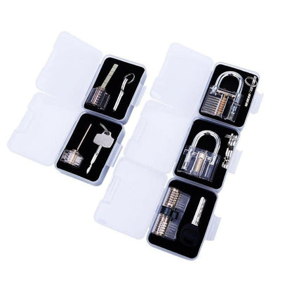 5 Piece Clear Locks Practice Locks for Lockpicking