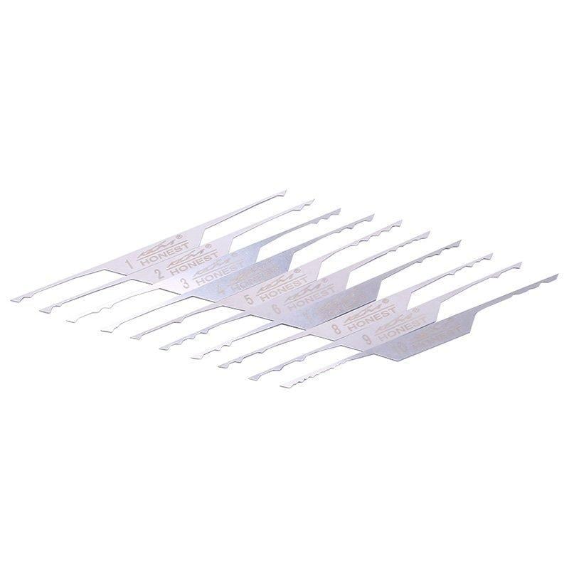KLOM Lock Picking Kit Finger Rake Picks & Wave Picks