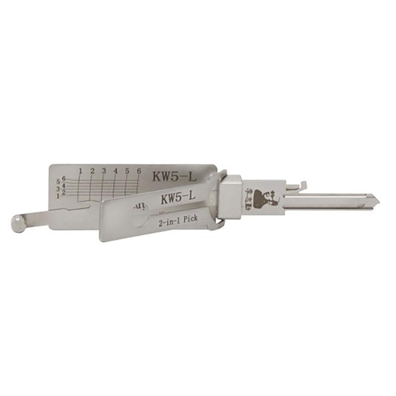 7 Pin Keyway Decoder Lishi KW5-L Lock Pick 2 in 1 Pick & Decoder for 6-Pin Kwikset Keyway ...