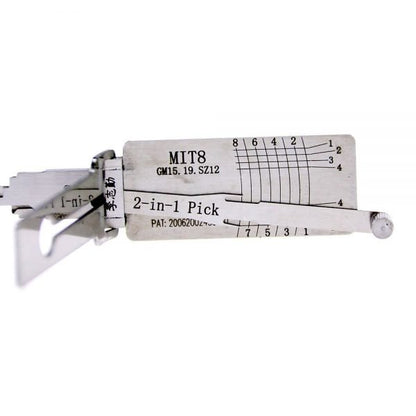 Lishi MIT8 (GM15/GM19/SZ12) 2 in 1 Decoder and Pick