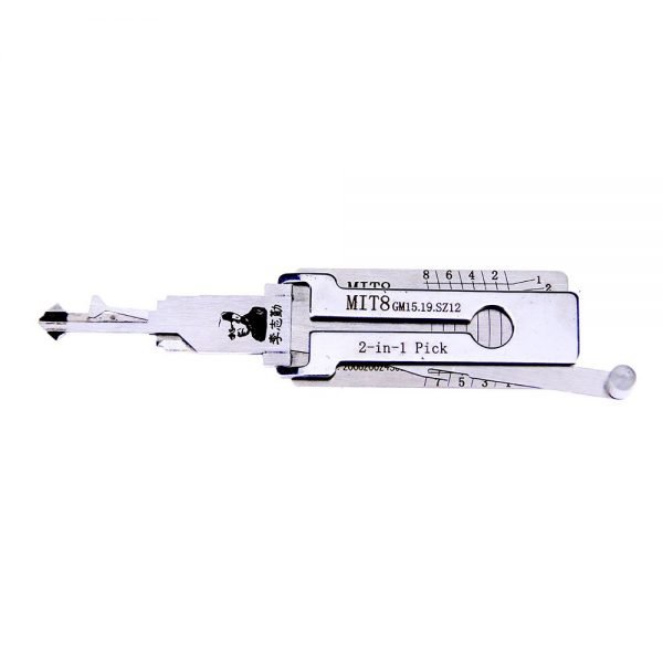 Lishi MIT8 (GM15/GM19/SZ12) 2 in 1 Decoder and Pick