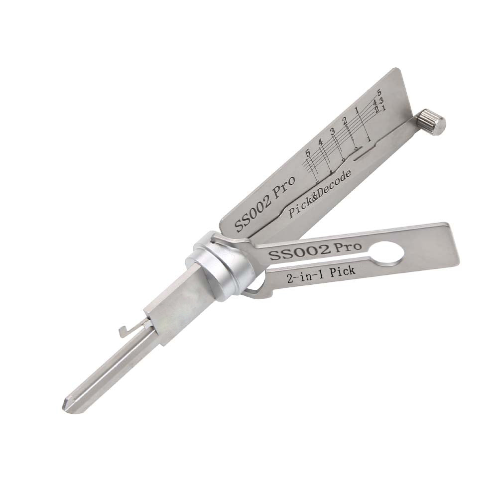 Decoder Lockpick Lishi Style SS002 Pro 2 in 1 Lock Pick Tool and Decoder for S-Groove D ...