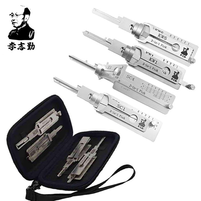 Original Lishi SC1 SC4 KW1 KW5 Lock Picks Tools Set