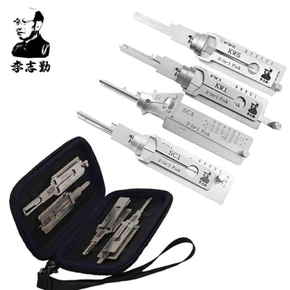 Original Lishi SC1 SC4 KW1 KW5 Lock Picks Tools Set