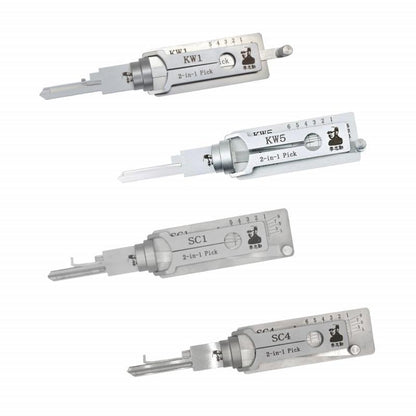 Original Lishi SC1 SC4 KW1 KW5 Lock Picks Tools Set