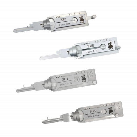 Original Lishi SC1 SC4 KW1 KW5 Lock Picks Tools Set
