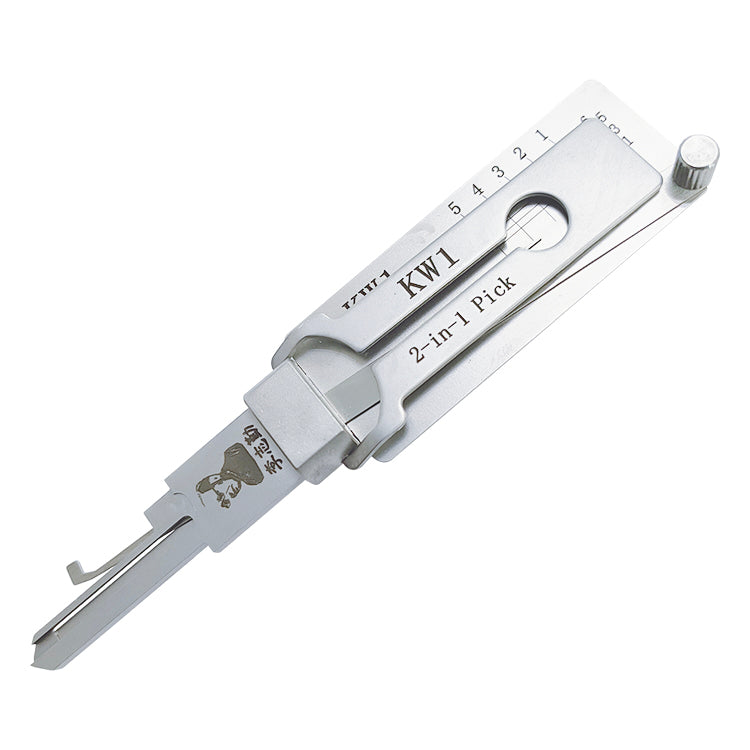 Original Lishi KW1 Lock Pick 2-in-1 Pick for 5-Pin Kwikset Keyway ...