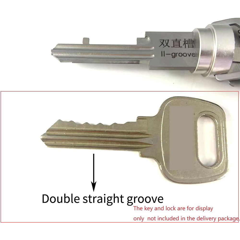 Original Lishi SS001 Pro Lock Pick 2 in 1 Decoder Tool for Double-Groove Door Lock