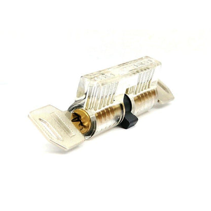 6 Pieces Transparent Practice Locks, Training Clear Padlocks