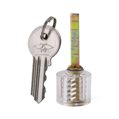 6 Pieces Transparent Practice Locks, Training Clear Padlocks