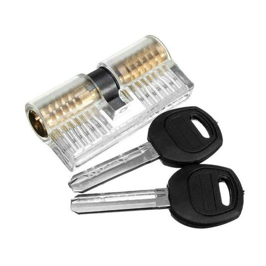 Round Training Lock Practice Lock | Clear Lock for Beginners & Pros | Lock Picking Training ...