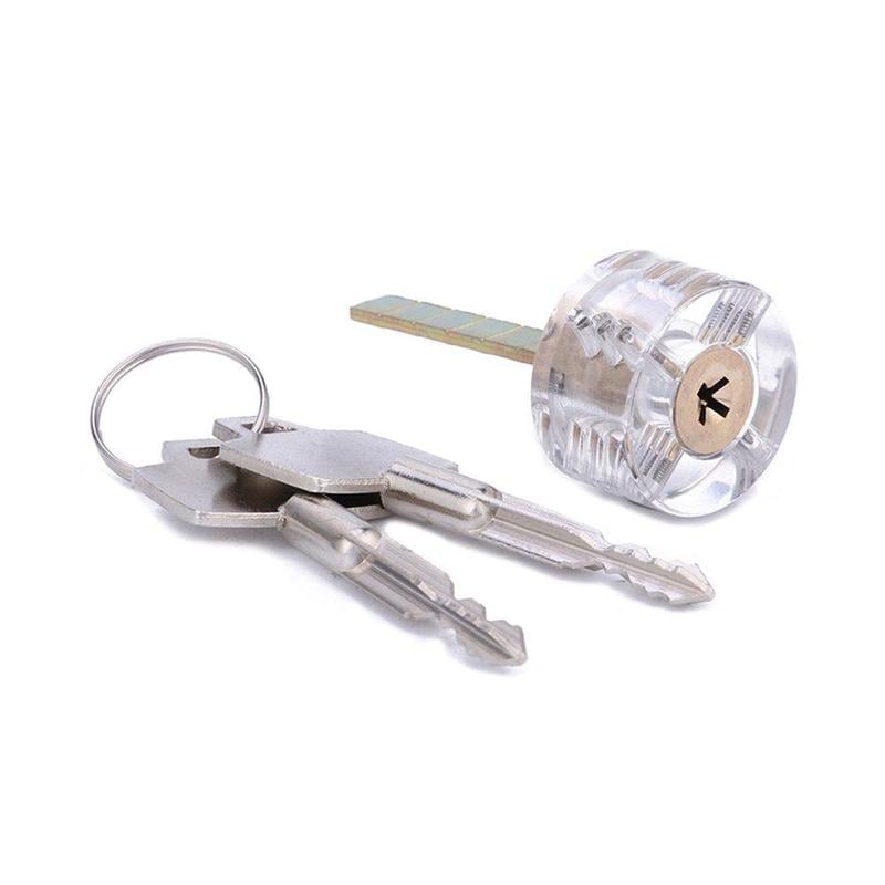 6 Pieces Transparent Practice Locks, Training Clear Padlocks