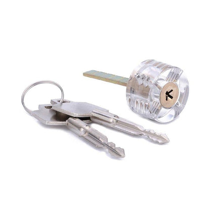 6 Pieces Transparent Practice Locks, Training Clear Padlocks
